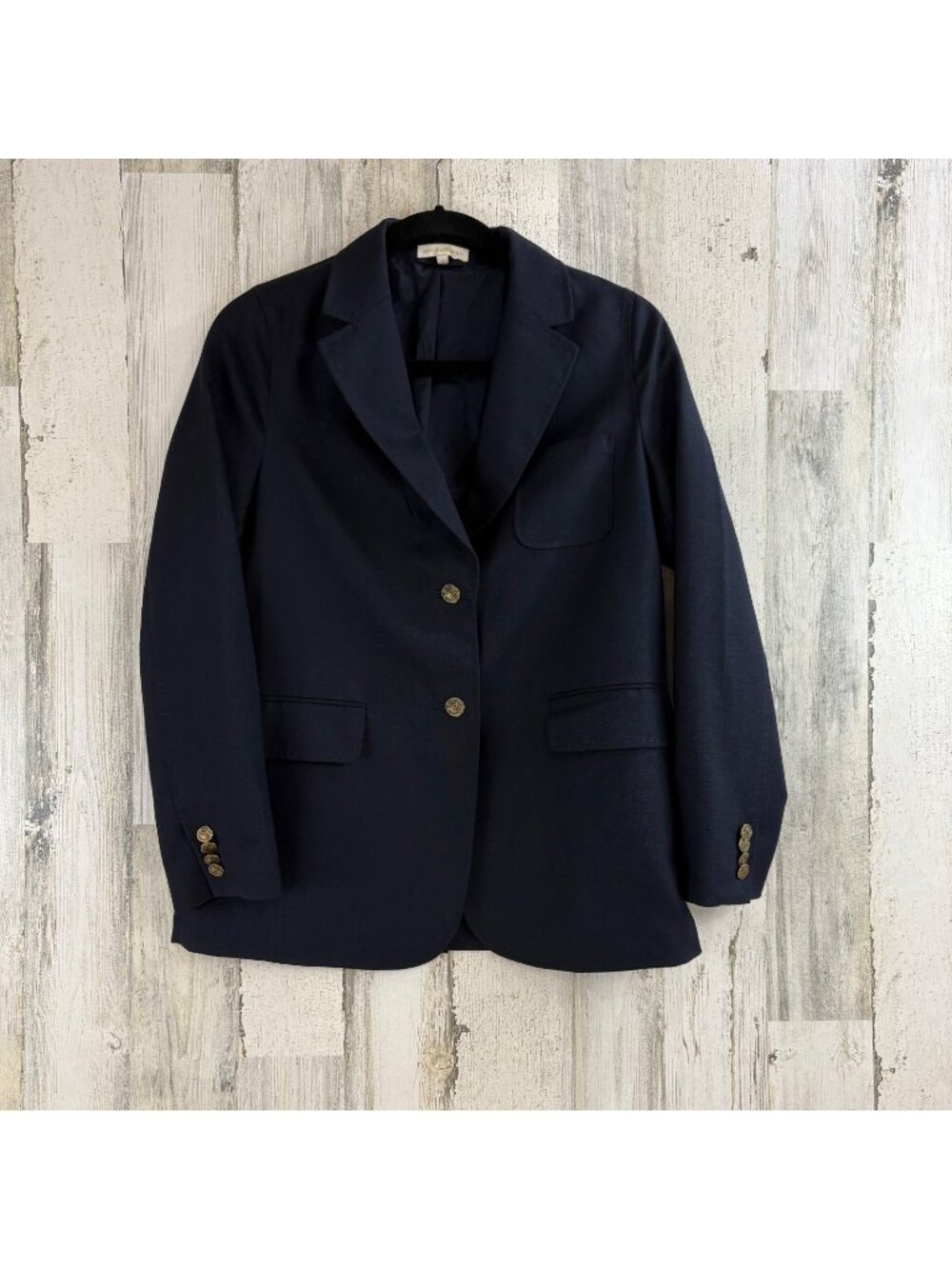 ANN MASHBURN Size S Ghost Blazer Navy Jacket EUC - Picture 2 of 16